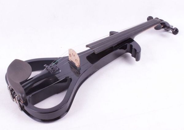 black electric silent violin 4/4 solid wood sweet tone case 
black electric silent violin 4/4 solid wood sweet tone case