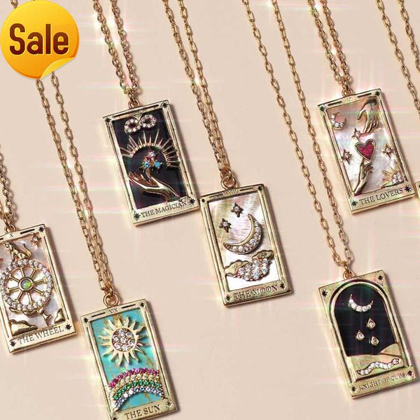 2022 retro tarot card tarot with drill drop oil square necklace female ins cross-border specializing in jewelry, Silver
2022 retro tarot card tarot with drill drop oil square necklace female ins cross-border specializing in jewelry, Silver