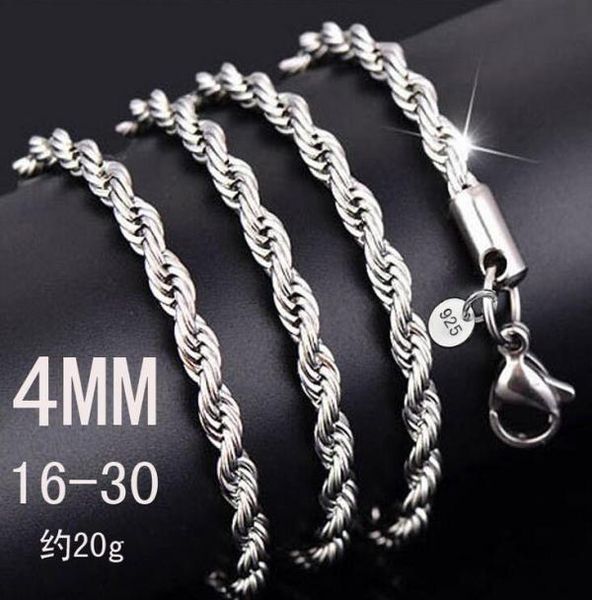 new arrival 925 sterling silver necklace chains 4mm 1630 inch pretty cute fashion charm rope chain necklace jewelry 557462
new arrival 925 sterling silver necklace chains 4mm 1630 inch pretty cute fashion charm rope chain necklace jewelry 557462