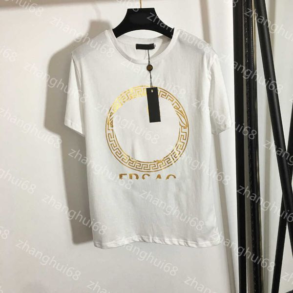 23ss womens designer clothing womens t-shirt tee t shirt round neck pure cotton portrait letter gilt printed cotton short sleeve t-shirt wom, White
23ss womens designer clothing womens t-shirt tee t shirt round neck pure cotton portrait letter gilt printed cotton short sleeve t-shirt wom, White