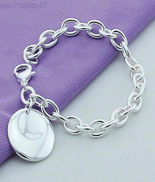 silver bracelet jewelry 925 silver simple round pendant chain link bracelet for women men fashion bracelet l2208082451238, Black
silver bracelet jewelry 925 silver simple round pendant chain link bracelet for women men fashion bracelet l2208082451238, Black