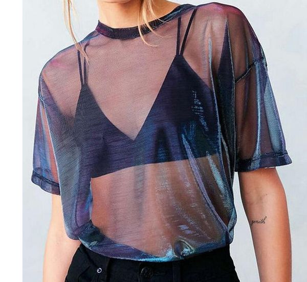 t-shirt summer bling transparent t shirt women sheer short sleeve mesh tshirt party shirts casual loose fashion t shirt women sxl, White
t-shirt summer bling transparent t shirt women sheer short sleeve mesh tshirt party shirts casual loose fashion t shirt women sxl, White