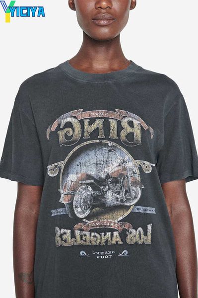 yiciya vintage motorcycle t shirt letter print washed t-shirt los angeles bings black gray cotton women short sleeve tee female, White
yiciya vintage motorcycle t shirt letter print washed t-shirt los angeles bings black gray cotton women short sleeve tee female, White