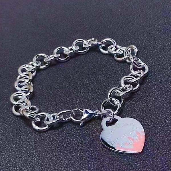 luxury fashion chain bracelet colorful oil dropping women's bracelet classic jewelry 316l stainless steel band box, Silver
luxury fashion chain bracelet colorful oil dropping women's bracelet classic jewelry 316l stainless steel band box, Silver