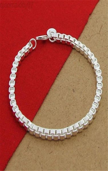 925 silver bracelet 4mm 8inch venetian square bracelet for womenmen party charm jewelry gifs l2208081895087, Black
925 silver bracelet 4mm 8inch venetian square bracelet for womenmen party charm jewelry gifs l2208081895087, Black