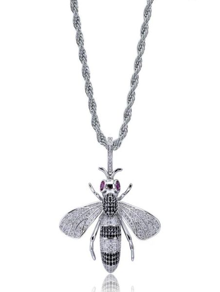 hip hop necklaces exquisite fashion 18k gold plated honey bee pendant necklaces luxury zircon men necklaces jewelry9949374, Silver
hip hop necklaces exquisite fashion 18k gold plated honey bee pendant necklaces luxury zircon men necklaces jewelry9949374, Silver