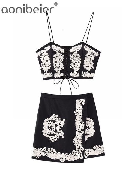 two piece dress aonibeier summer vintage embroidery women suits traf backless sleeveless slim cami crop female mini skirt 2 sets y2k 230512, White
two piece dress aonibeier summer vintage embroidery women suits traf backless sleeveless slim cami crop female mini skirt 2 sets y2k 230512, White