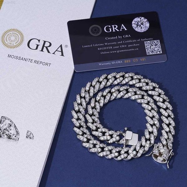 iced out pass diamond tester vvs moissanite jewelry necklace bracelet women 10mm 12mm 8mm cuban link chain, Silver
iced out pass diamond tester vvs moissanite jewelry necklace bracelet women 10mm 12mm 8mm cuban link chain, Silver
