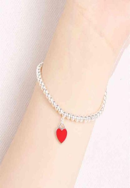 titanium steel round bead chain red love enamel bracelet female fashion personality net same does not fade7766202, Black
titanium steel round bead chain red love enamel bracelet female fashion personality net same does not fade7766202, Black