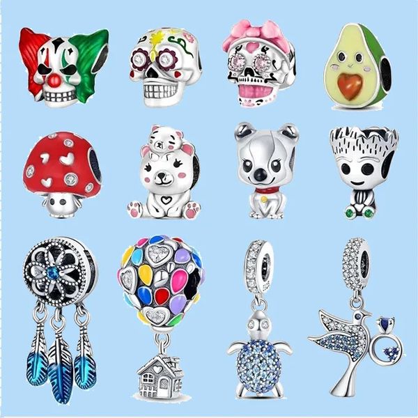 925 sterling silver charms for pandora jewelry beads dog cat beads skull charms, Black
925 sterling silver charms for pandora jewelry beads dog cat beads skull charms, Black