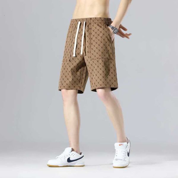 men's shorts ice silk summer thin fashion brand loose breathable straight leg pants trend beach half length middle, White;black
men's shorts ice silk summer thin fashion brand loose breathable straight leg pants trend beach half length middle, White;black