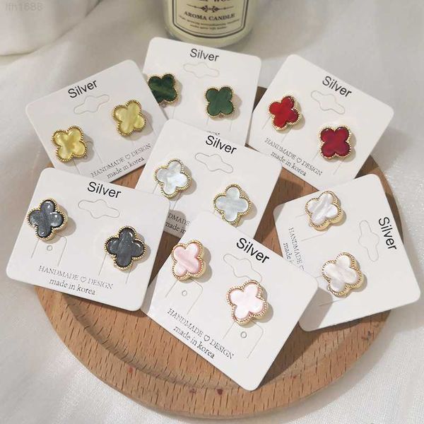 gold plated clover stud earrings jewelry designer brand classic four leaf clover earrings for women, Silver
gold plated clover stud earrings jewelry designer brand classic four leaf clover earrings for women, Silver