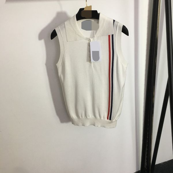 429 2023 runway summer brand same style sweater short sleeve pullover lapel neck white black fashion clothes womens 20232804
429 2023 runway summer brand same style sweater short sleeve pullover lapel neck white black fashion clothes womens 20232804