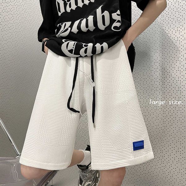 men's shorts beach pants 2023 jacquard texture sports design sense trend casual large basketball five point, White;black
men's shorts beach pants 2023 jacquard texture sports design sense trend casual large basketball five point, White;black