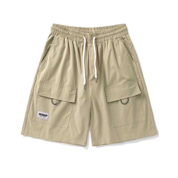 men's shorts multi pocket work wear casual ins fashion brand street simple loose wide leg five point pants, White;black
men's shorts multi pocket work wear casual ins fashion brand street simple loose wide leg five point pants, White;black