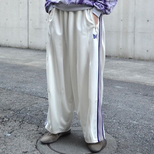 men's pants needles drawstring sweatpants men women 1 1 version awge wide leg trousers embroidery butterfly track white 230512, Black
men's pants needles drawstring sweatpants men women 1 1 version awge wide leg trousers embroidery butterfly track white 230512, Black