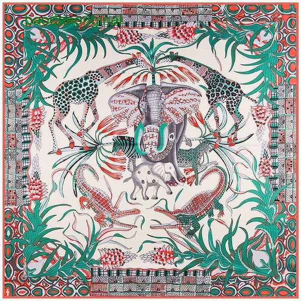 hemres designer scarves autumn and winter versatile 130cm twill giraffe elephant women's square silk shawl scarf pq29, Blue;gray
hemres designer scarves autumn and winter versatile 130cm twill giraffe elephant women's square silk shawl scarf pq29, Blue;gray