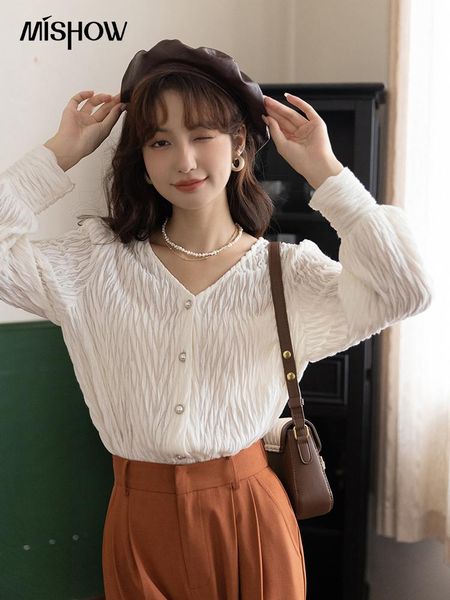 shirts mishow elegant women shirts autumn korean solid vneck folds puff long sleeve singlebreasted blouses office lady mxb31x0335, White
shirts mishow elegant women shirts autumn korean solid vneck folds puff long sleeve singlebreasted blouses office lady mxb31x0335, White