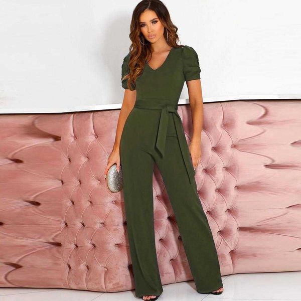 summer v neck short sleeved jumpsuit womens solid color casual waist tight wide leg pants trousers, Black;white
summer v neck short sleeved jumpsuit womens solid color casual waist tight wide leg pants trousers, Black;white