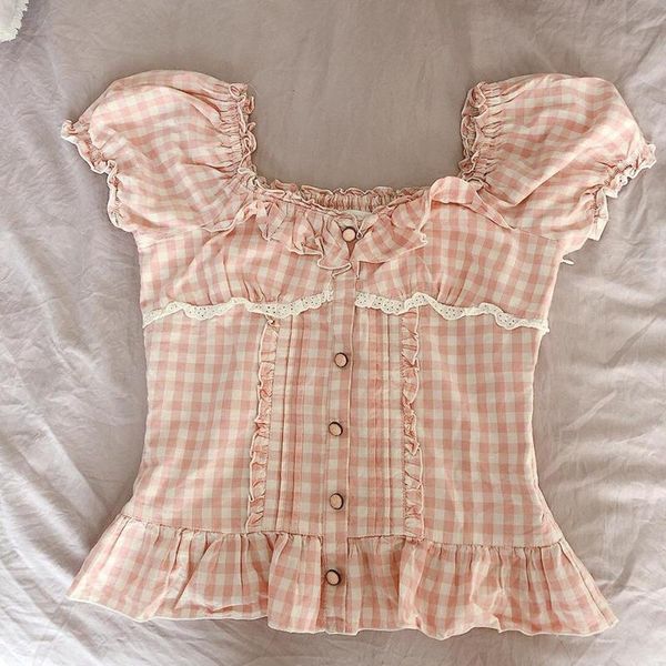 t-shirt fairycore retro cropped tees women 00s 90s vintage plaid tshirt y2k aesthetic kawaii lace frill low cut milkmaid clothes, White
t-shirt fairycore retro cropped tees women 00s 90s vintage plaid tshirt y2k aesthetic kawaii lace frill low cut milkmaid clothes, White