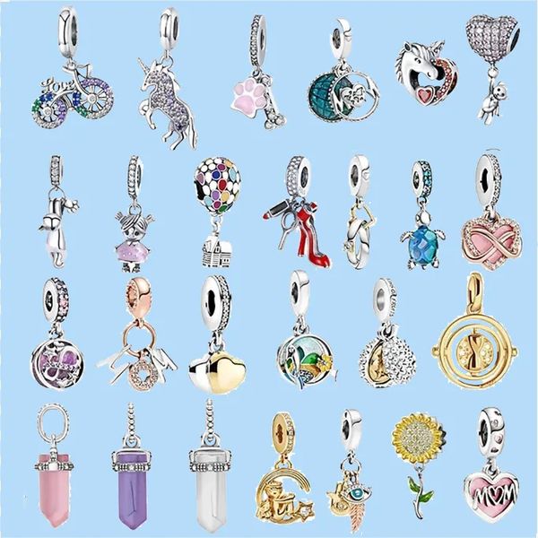925 silver beads charms fit pandora charm dangle charm bike heart cat cartoon beads, Black
925 silver beads charms fit pandora charm dangle charm bike heart cat cartoon beads, Black