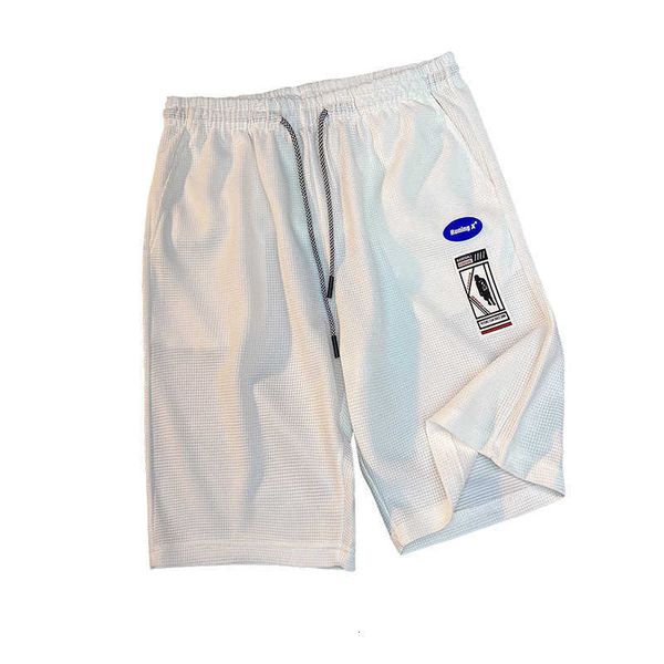 men's shorts waffle for summer new high feeling loose fitting sports pentagram pants ins trend casual, White;black
men's shorts waffle for summer new high feeling loose fitting sports pentagram pants ins trend casual, White;black