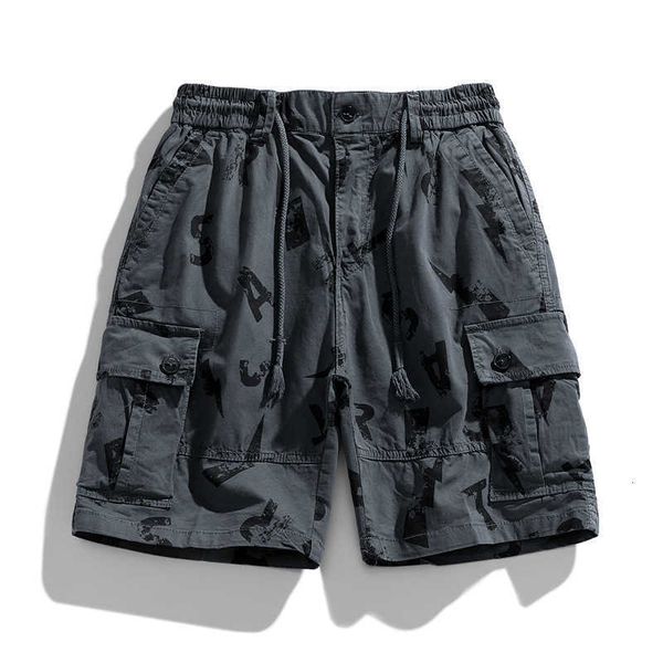 men's shorts new summer camouflage work trendy brand loose multi bag casual five point pants, White;black
men's shorts new summer camouflage work trendy brand loose multi bag casual five point pants, White;black