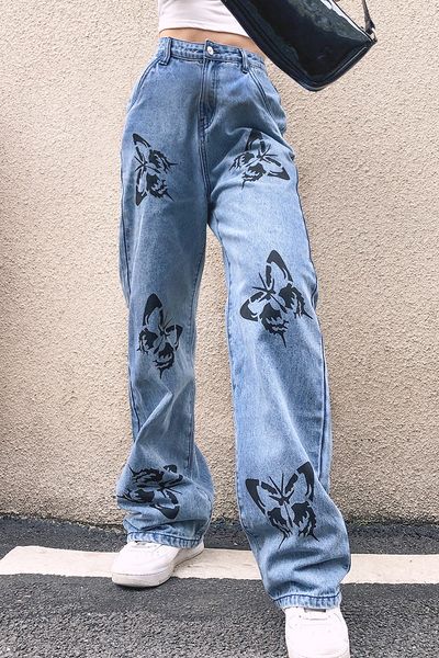 women's pants s jeans female woman high waist trouser baggy black wide leg jean with print vintage 230512, Black;white
women's pants s jeans female woman high waist trouser baggy black wide leg jean with print vintage 230512, Black;white