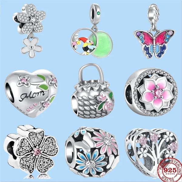 925 sterling silver charms for pandora jewelry beads butterfly flower bag beads bead, Black
925 sterling silver charms for pandora jewelry beads butterfly flower bag beads bead, Black