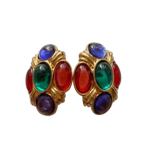 package mail 924 vintage goldplated color preserving glass color treasure baroque palace silver needle earrings8622554, Golden
package mail 924 vintage goldplated color preserving glass color treasure baroque palace silver needle earrings8622554, Golden