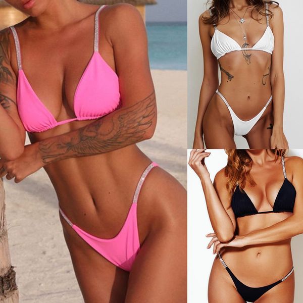2023 new diamante push up bikini women swimwear brazilian female thong bikini set swimsuit bathing suit mujer biquini, White;black
2023 new diamante push up bikini women swimwear brazilian female thong bikini set swimsuit bathing suit mujer biquini, White;black
