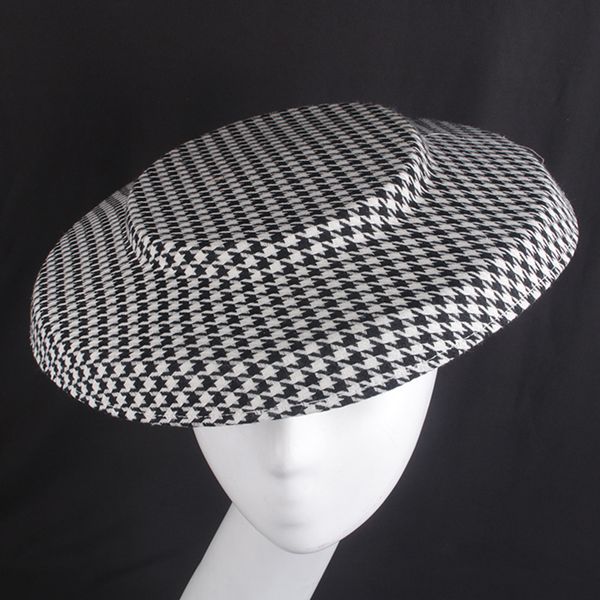 berets wedding hat diy craft accessories black houndstooth fascinator wide brim sun for women derby church 230512, Blue;gray
berets wedding hat diy craft accessories black houndstooth fascinator wide brim sun for women derby church 230512, Blue;gray