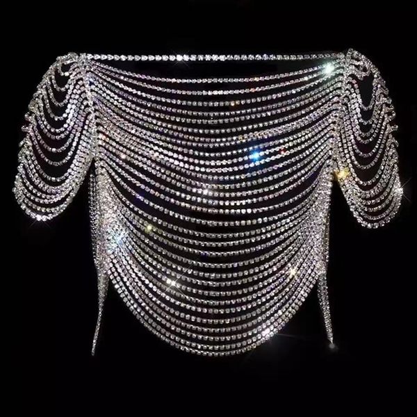 party nightclub bikini tassel body chain jewelry set shiny underwear set chest chain panties nightclub style fashion dress show bra jewelry, Silver
party nightclub bikini tassel body chain jewelry set shiny underwear set chest chain panties nightclub style fashion dress show bra jewelry, Silver