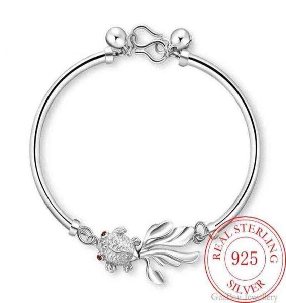 fashion 925 sterling silver woman cuff bracelet lucky carp chain bangle girls party jewelry gifts9100366, Black
fashion 925 sterling silver woman cuff bracelet lucky carp chain bangle girls party jewelry gifts9100366, Black