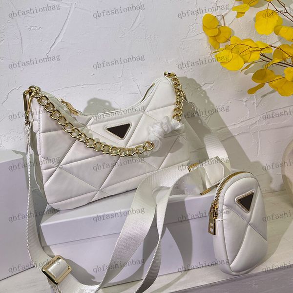 designer womens crossbody bag with gold hardware chain handle tote leather ribbed enamel triangle logo shoulder bags two-piece pack makeup b
designer womens crossbody bag with gold hardware chain handle tote leather ribbed enamel triangle logo shoulder bags two-piece pack makeup b