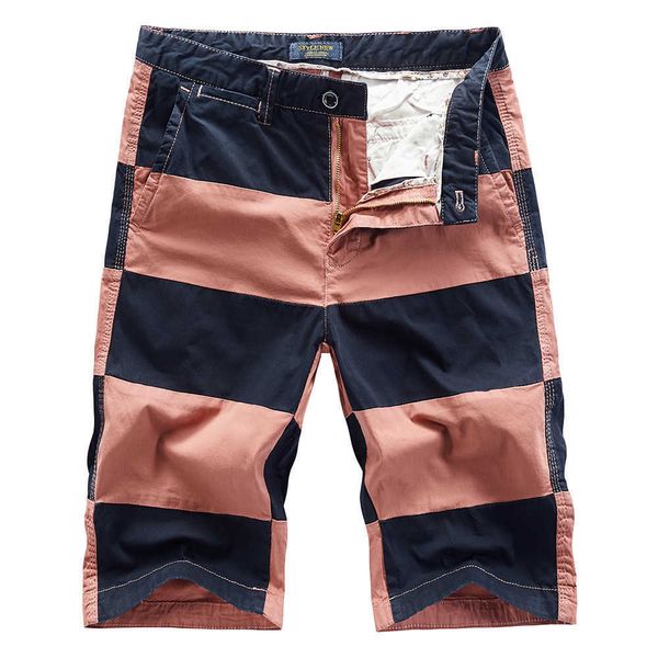 men's shorts fashion stitching cotton loose street trendy pants seaside personalized stripe beach, White;black
men's shorts fashion stitching cotton loose street trendy pants seaside personalized stripe beach, White;black