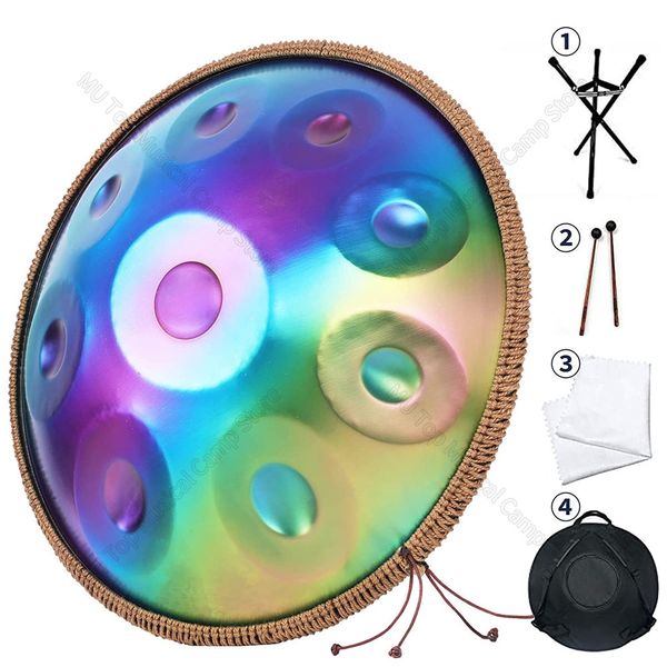 dazzling drum handpan instrument 9 tones about 56cm tambor beautiful sound professional performance steel tongue drum
dazzling drum handpan instrument 9 tones about 56cm tambor beautiful sound professional performance steel tongue drum