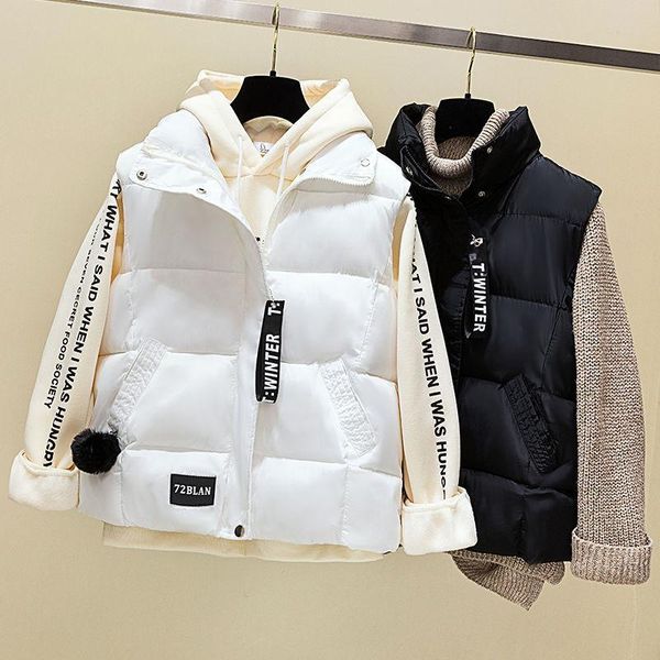 leather jacket vest cotton women's autumn winter down cottonpadded jacket vest winter coat chaleco mujer, Black
leather jacket vest cotton women's autumn winter down cottonpadded jacket vest winter coat chaleco mujer, Black