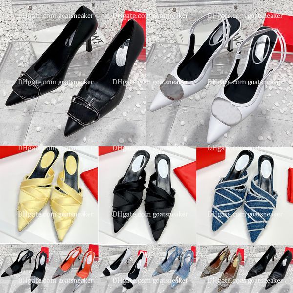sandals sandals satin mules criss cross toe slippers women heeled sandals oval d plaque summer causal shoes fashion luxury designer buckle b, Black
sandals sandals satin mules criss cross toe slippers women heeled sandals oval d plaque summer causal shoes fashion luxury designer buckle b, Black