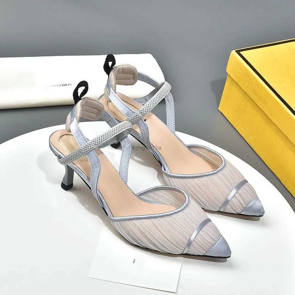 luxury designer micromesh openwork shoes high-heeled slingbacks sandals 2021 embroidery elasticated ribbons streamlined feminine fashion, Black
luxury designer micromesh openwork shoes high-heeled slingbacks sandals 2021 embroidery elasticated ribbons streamlined feminine fashion, Black