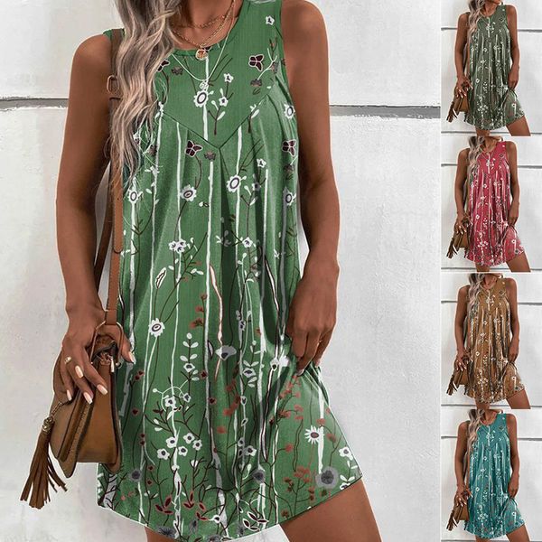 casual dresses summer women's round neck beach style tank sundress elegant flower printing vintage comfortable boho dress 230512, Black;gray
casual dresses summer women's round neck beach style tank sundress elegant flower printing vintage comfortable boho dress 230512, Black;gray