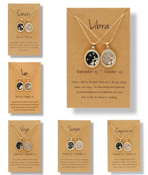 dhl 12 constellation necklaces for women men gold chain zodiac sign round pendant necklace couple jewelry birthday gift1991373, Silver
dhl 12 constellation necklaces for women men gold chain zodiac sign round pendant necklace couple jewelry birthday gift1991373, Silver