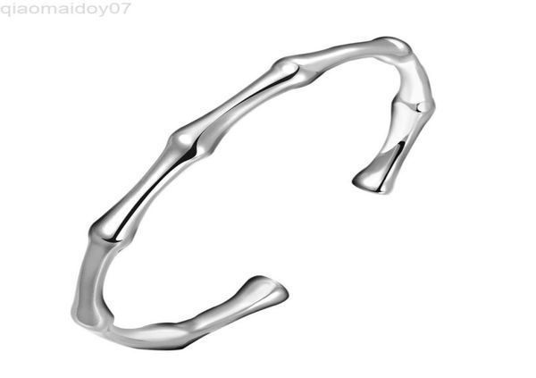 new style 925 silver bamboo joint open cuff bracelet female wedding engagement party fashion jewelry l2208125087417, Black
new style 925 silver bamboo joint open cuff bracelet female wedding engagement party fashion jewelry l2208125087417, Black