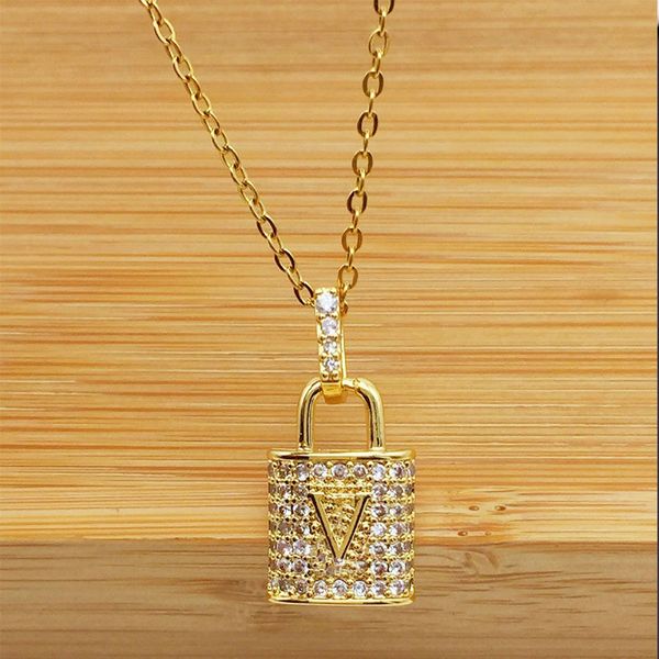 classic titanium steel lock pendant necklaces women's gold letters necklace wedding inlaid with diamonds luxury designer jewelry no fad, Silver
classic titanium steel lock pendant necklaces women's gold letters necklace wedding inlaid with diamonds luxury designer jewelry no fad, Silver