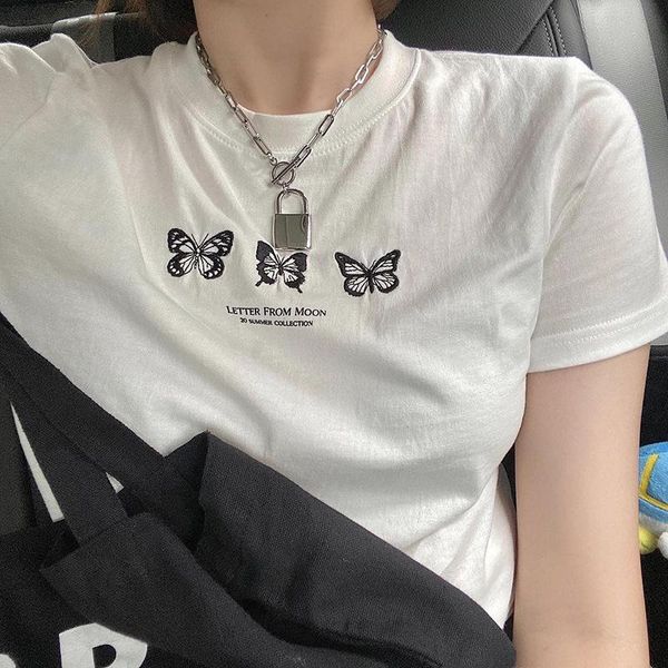 t-shirt womens tshirt y2k clothes casual butterfly graphic fashion crop short sleeve t shirt ladies korean tee aesthetic fairycore, White
t-shirt womens tshirt y2k clothes casual butterfly graphic fashion crop short sleeve t shirt ladies korean tee aesthetic fairycore, White