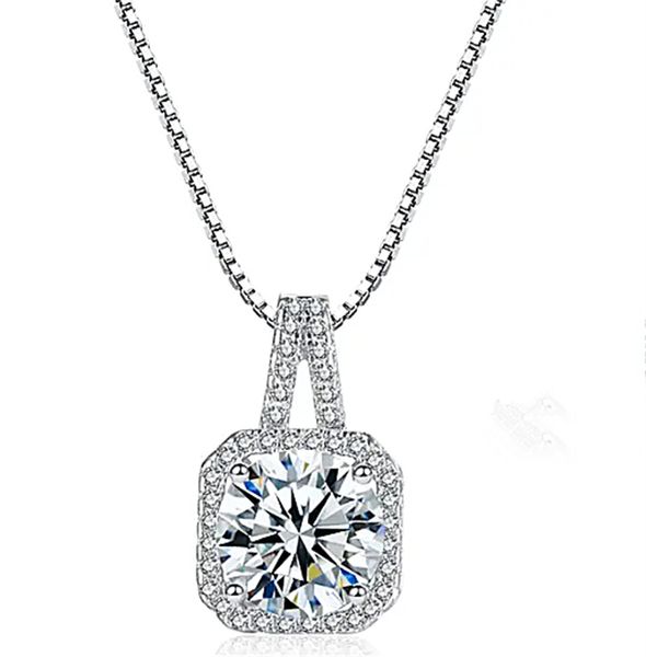 women's fashionable and exquisite square zircon long pendant necklace, embellishing your beauty, Silver
women's fashionable and exquisite square zircon long pendant necklace, embellishing your beauty, Silver