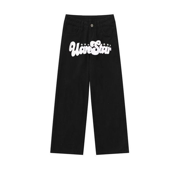 women's pants s high street trendy brand men's and women's black loose jeans american style allmatch casual straight pants in, Black;white
women's pants s high street trendy brand men's and women's black loose jeans american style allmatch casual straight pants in, Black;white