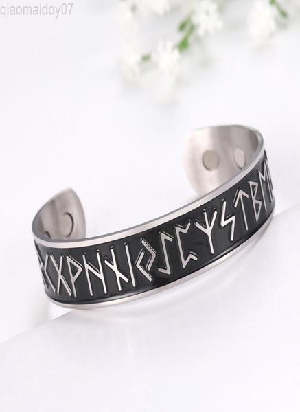 skyrim stainless steel nordic runes viking cuff bangle wicca amulet vintage health magnetic bracelet jewelry gift for men women l27183193, Black
skyrim stainless steel nordic runes viking cuff bangle wicca amulet vintage health magnetic bracelet jewelry gift for men women l27183193, Black