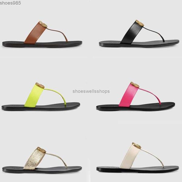 2021 designer slides women flip flops leather women sandal with double metal black white brown slippers summer beach sandals with box us11 n
2021 designer slides women flip flops leather women sandal with double metal black white brown slippers summer beach sandals with box us11 n