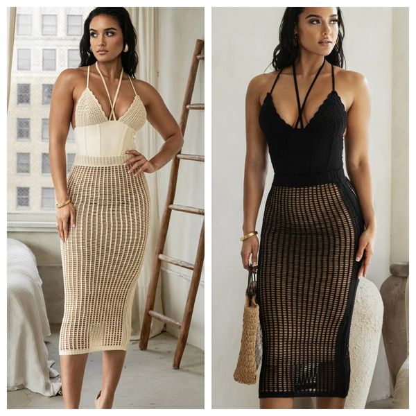 two piece dress summer knit rib skirts 2 set lace up patchwork bodysuit long skinny club party outfit fashion streetwear 230512, White
two piece dress summer knit rib skirts 2 set lace up patchwork bodysuit long skinny club party outfit fashion streetwear 230512, White